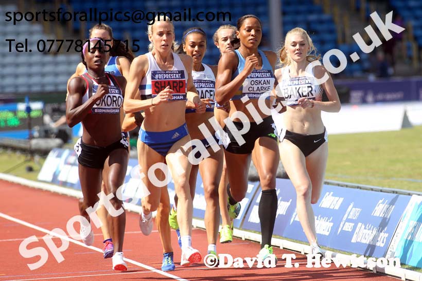 Womens 800 metres, British World Championship Team Trials, Alexander Stadium, Birmingham